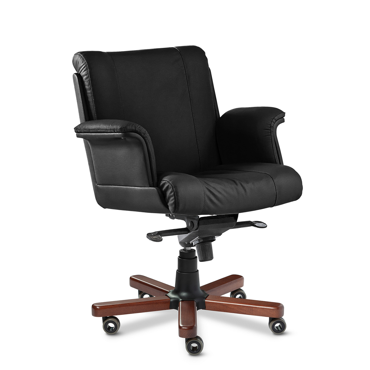 Master Luxe B - кресло для руководителя с низкой спинкой в натуральной коже Master Luxe B - кресло для руководителя с низкой спинкой в натуральной коже