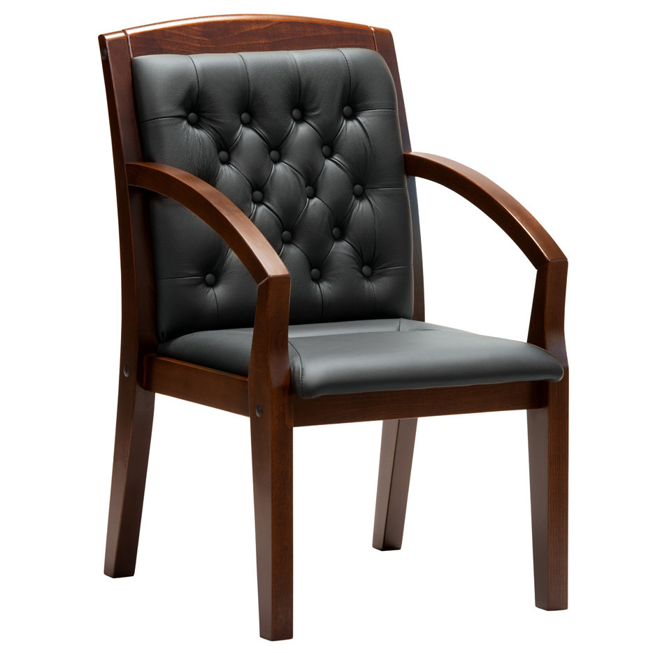 Zurich D - кресло для посетителей в натуральной коже Zurich D - кресло для посетителей в натуральной коже