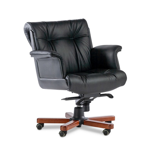 Paris Luxe B - кресло для руководителя с низкой спинкой в натуральной коже Paris Luxe B - кресло для руководителя с низкой спинкой в натуральной коже