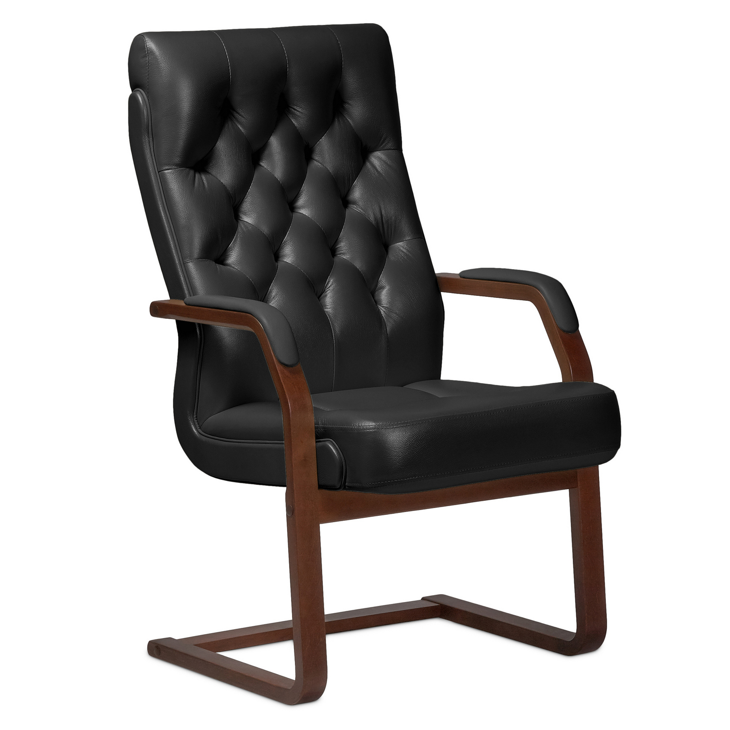 Darwin C - кресло для посетителей в натуральной коже Darwin C - кресло для посетителей в натуральной коже