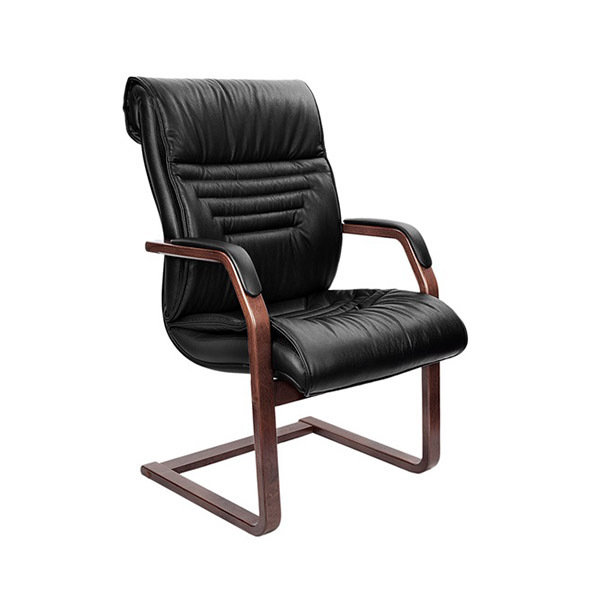 Basel С - кресло для посетителей в натуральной коже Basel С - кресло для посетителей в натуральной коже