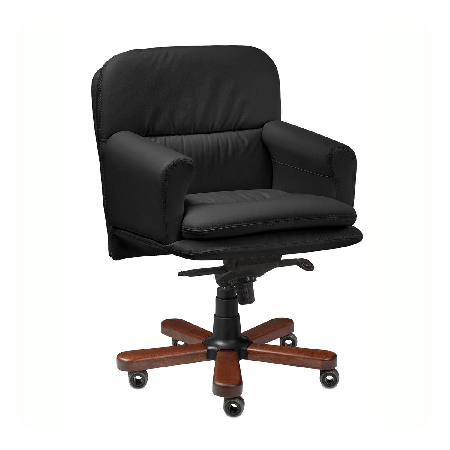 Faust B - кресло для руководителя с низкой спинкой в натуральной коже Faust B - кресло для руководителя с низкой спинкой в натуральной коже