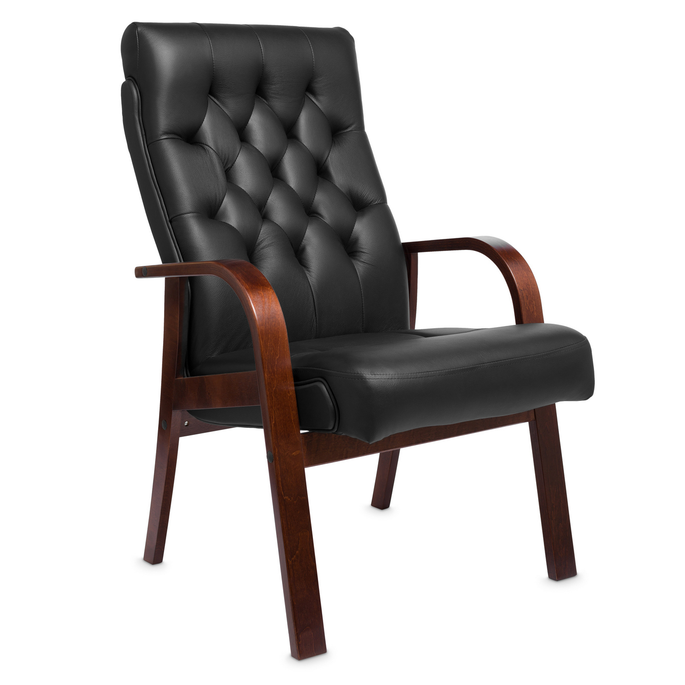 Darwin D - кресло для посетителей в натуральной коже Darwin D - кресло для посетителей в натуральной коже