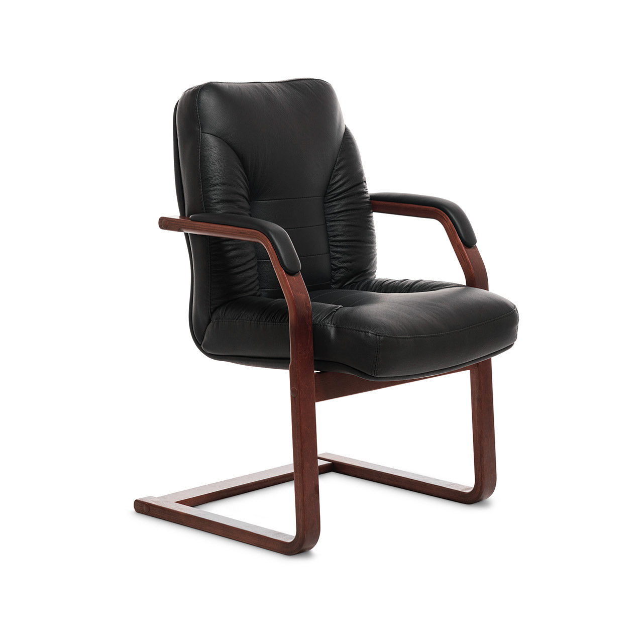 Tango C - кресло для посетителей в натуральной коже Tango C - кресло для посетителей в натуральной коже