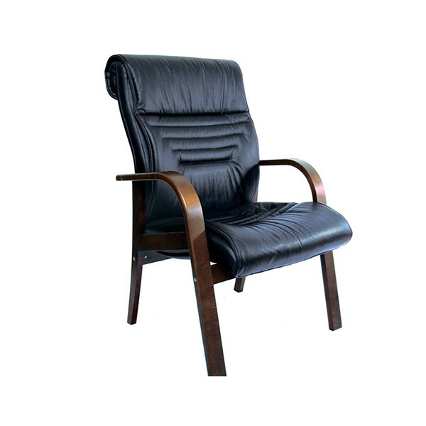 Basel D - кресло для посетителей в натуральной коже Basel D - кресло для посетителей в натуральной коже