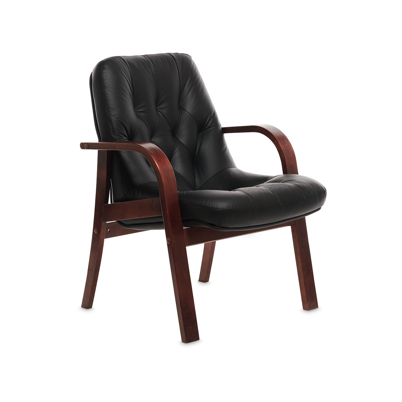 Premier D - кресло для посетителей в натуральной коже Premier D - кресло для посетителей в натуральной коже