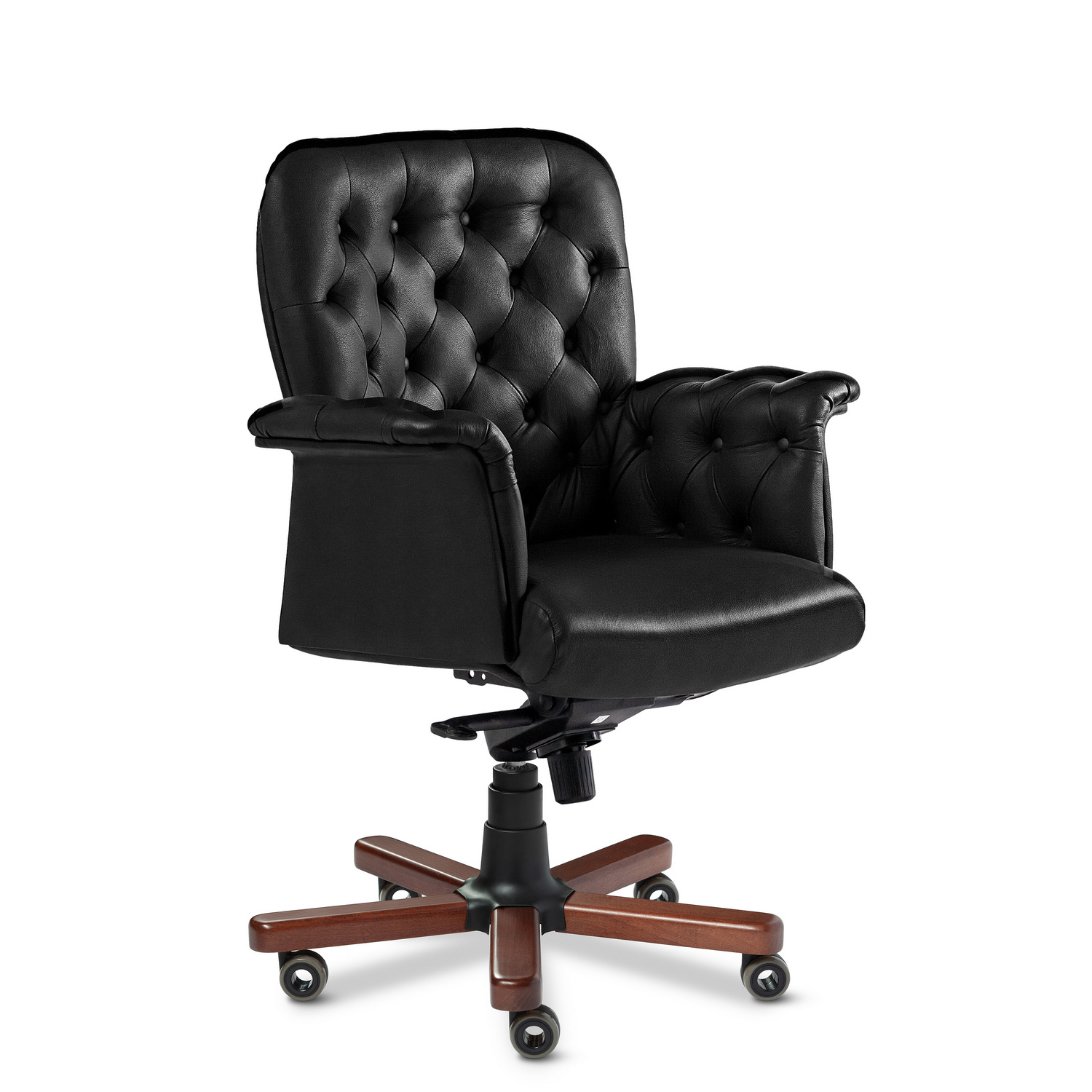 Messina B - кресло для руководителя с низкой спинкой в натуральной коже Messina B - кресло для руководителя с низкой спинкой в натуральной коже