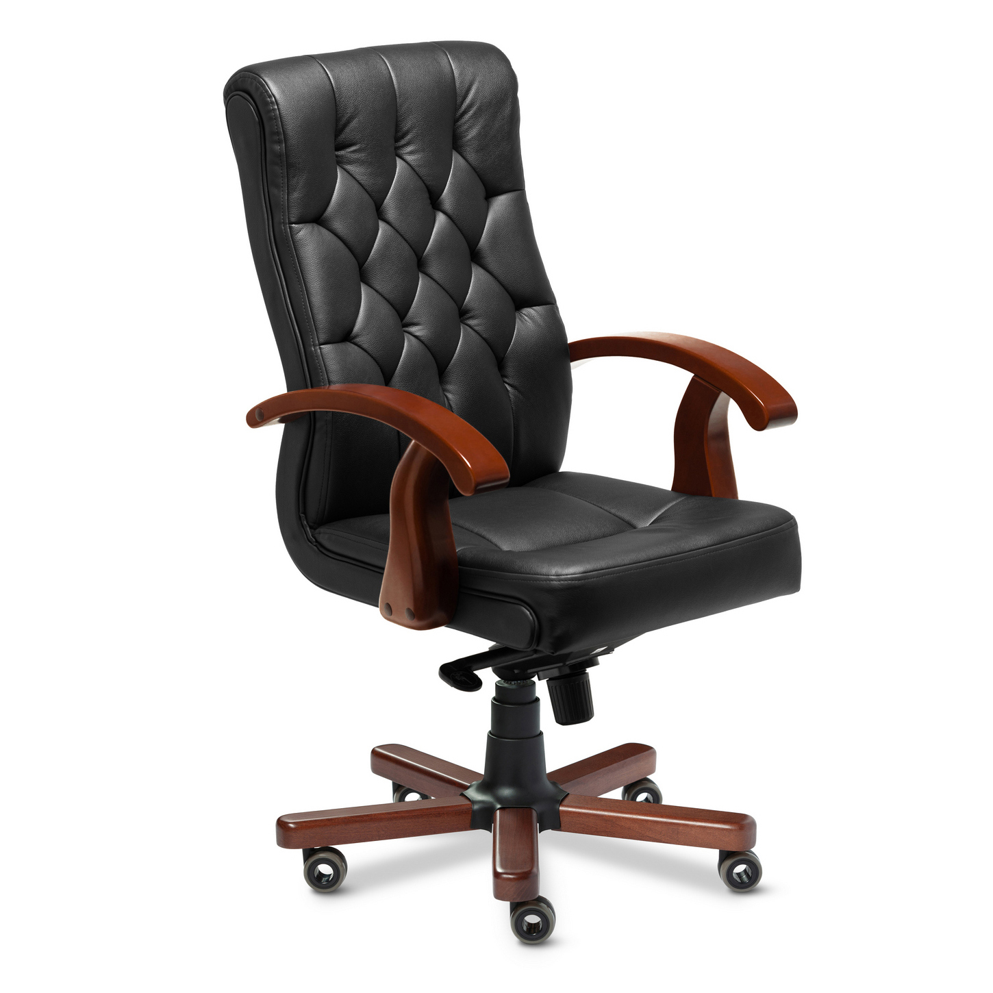 Darwin B - кресло для руководителя с низкой спинкой в натуральной коже Darwin B - кресло для руководителя с низкой спинкой в натуральной коже