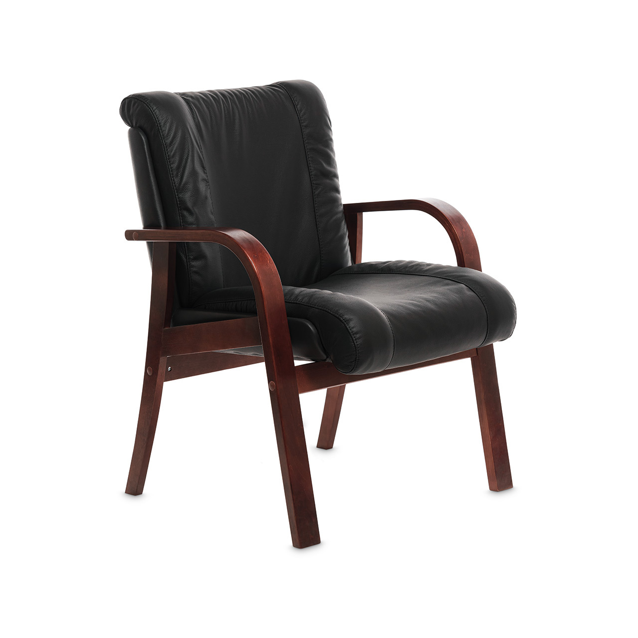 Master D - кресло для посетителей в натуральной коже Master D - кресло для посетителей в натуральной коже